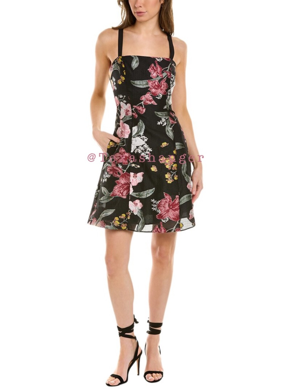 Marchesa Notte NWT Floral Fils Coupe Mini Dress Sz 0